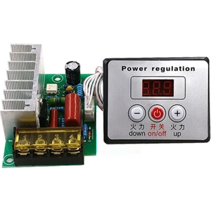 4000W Ac Scr Voltaj Regülatörü Dimmer Elektrik Motoru Hız Sıcaklık Kontrol Cihazı Su Isıtıcı Motorları Için Anahtarlı (Yurt Dışından)