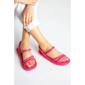 Kadın Çift Bantlı Ortapedik Rahat Puff Anatomik Sandalet 4007-123-0001