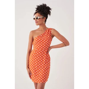 Gob London Kadın Askılı Tek Omuzlu Mini Elbise 7002-450-0008