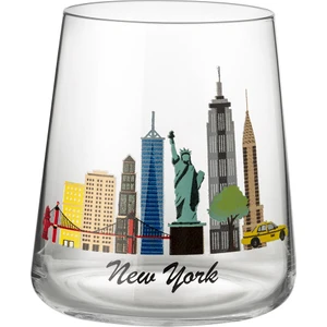 New York City 2'li Su Bardağı Seti - Şeffaf