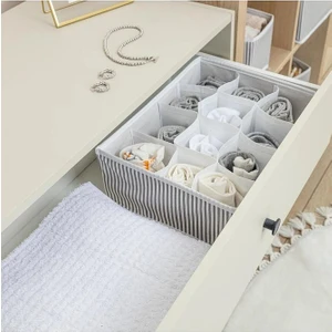 Alas 12 Bölmeli Çok Amaçlı Çekmece Düzenleyici Organizer (Havlu-Çorap-Iç Çamaşırı Vb) 31X25X12 cm