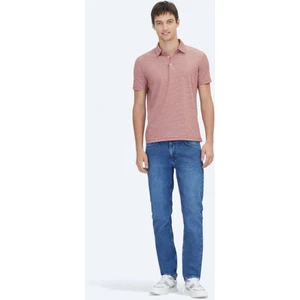 Kiremit Polo Yaka %100 Pamuk T-Shirt