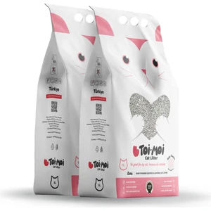 Toi Moi 2’li Avantaj Paketi -  Bebek Pudrası Kokulu Sodyum Bentonit Kedi Kumu 2x5 L