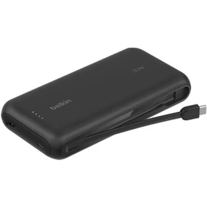 BPB024HQBK 20K 30W Powerbank – Entegre USB‑C Kabloyla - Siyah