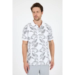 Erkek Polo Yaka Desenli T-Shirt – %95 Pamuk %5 Elastan – Şık, Esnek ve Rahat Kısa Kollu Tişört 0033