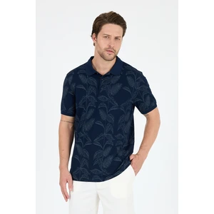 Erkek Polo Yaka Desenli T-Shirt – %95 Pamuk %5 Elastan – Şık, Esnek ve Rahat Kısa Kollu Tişört 0033