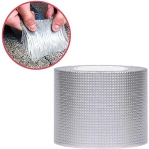 Profesyonel Su Geçirmez Alüminyum Folyolu Bant - Çatı Sızıntıları, Yüzey Çatlakları, 10CM x 5m.