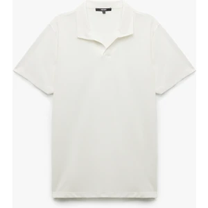 Regular Fit Kısa Kollu Pike Kumaş Pamuklu Polo Yaka Tişört