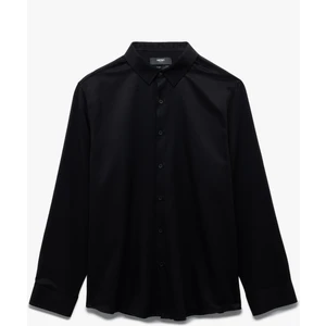 Regular Fit Uzun Kollu Yarım Italyan Yaka Gömlek