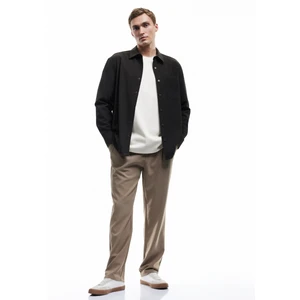 Pileli Oversize Cep Detaylı Kumaş Pantolon