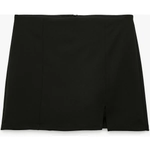 Krep Scuba Kumaş Mini Şort Etek