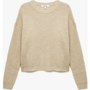 Uzun Kollu Bisiklet Yaka Triko Basic Kazak