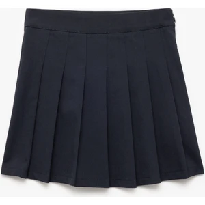 Viskon Karışımlı Pileli Basic Etek