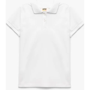 Pamuklu Kısa Kollu Basic Polo Yaka Tişört
