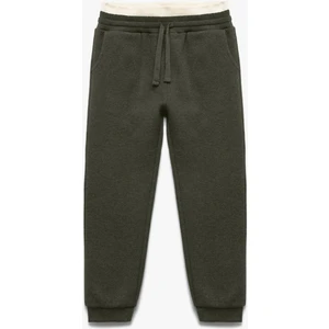 Ribanalı Beli Bağlamalı Cepli Şardonlu Basic Eşofman Altı