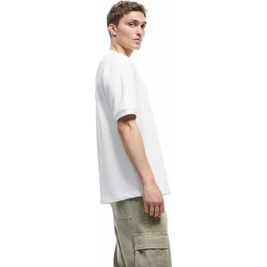 Kısa Kollu Bisiklet Yaka Şardonlu Basic Oversize Tişört