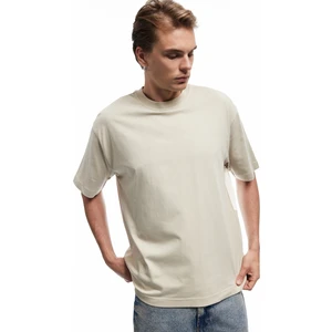 Kısa Kollu Bisiklet Yaka Pamuklu Basic Oversize Tişört