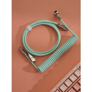 Mekanik Klavyeler Ile Uyumlu Coiled Cable- Örgülü Sarmal Type-C Klavye Kablosu