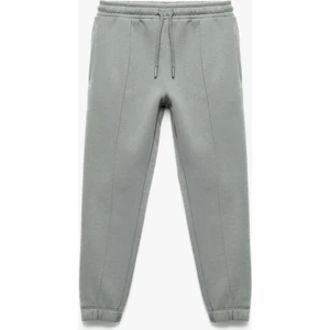 Beli Bağcıklı Cep Detaylı Pamuklu Basic Eşofman Altı