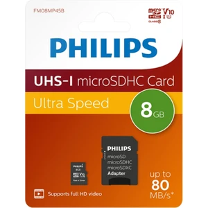 8gb Microsdhc Kart + Sd Adaptör – Class 10 Uhs-I U1, 80MB/S Okuma Hızı