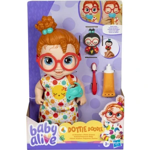 Baby Alive Uykucu Bebeğim Kırmızı Saçlı Dottie Doodle
