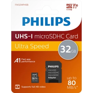 32GB Microsdhc Kart + Sd Adaptör – Class 10 Uhs-I U1, 80MB/S Okuma Hızı