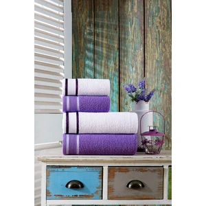 50X90 + 70X140 cm Bellisimo 4'lü Banyo Havlu Takımı