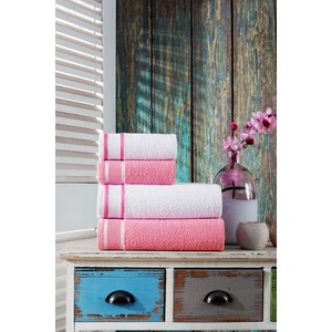 50X90 + 70X140 cm Bellisimo 4'lü Banyo Havlu Takımı