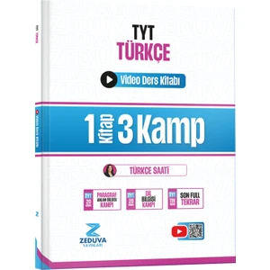 Zeduva Yayınları Türkçe Saati Tyt Türkçe 1 Kitap 3 Kamp Video Ders Kitabı