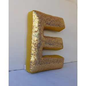 Gold 'E' Harf Kırlent, Yastık