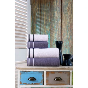 50X90 + 70X140 cm Bellisimo 4'lü Banyo Havlu Takımı