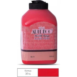 Akrilik Boya 500ml Kırmızı / 3016