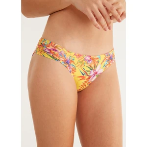 Yanı Pileli Bikini Alt