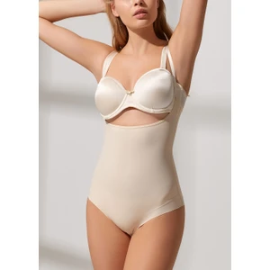 Çıtçıtlı Body Korse - Ten Rengi