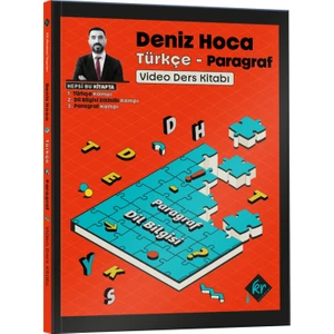 Kr Akademi Yayınları Deniz Hoca Tüm Sınavlar İçin Türkçe+Paragraf Video Ders Kitabı