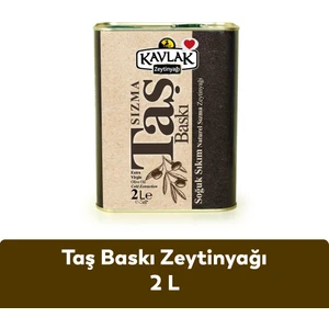 Kavlak Taş Baskı Soğuk Sıkım Zeytinyağı 2 Lt