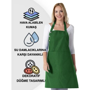 Boyun Ayarlı, Su Geçirmez, Cepli Şef, Aşçı, Mutfak Önlüğü , Cafe, Barista, Kuaför, Ressam ve Çiçekçi Önlükleri
