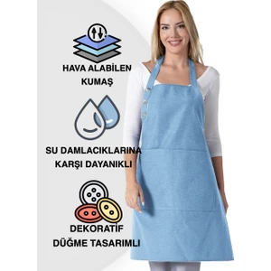 Boyun Ayarlı, Su Geçirmez, Cepli Şef, Aşçı, Mutfak Önlüğü , Cafe, Barista, Kuaför, Ressam ve Çiçekçi Önlükleri