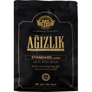 Eds Plastik 600 Adet Gıdaya Uyumlu Kaliteli 7 Delikli Ağızlık Standart Sigaralar için