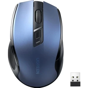 4000 Dpı Ergonomik Sessiz Kablosuz Optik Mouse, Mavi, 15064