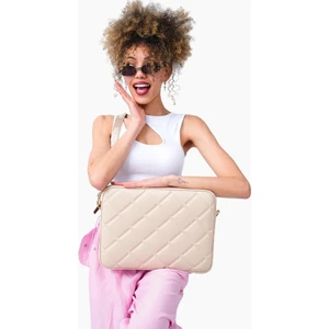 Macbook Air Pro 13.3 & 14 İnç Laptop Kılıfı Kapitone Bej