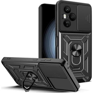 Honor 400 Pro 5g Kılıf Kamera Korumalı Sürgülü Yüzüklü Armor Military Tank Koruyucu Kapak