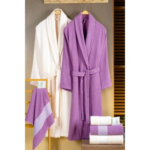 Dream 8 Parça Kutulu Pamuk Bornoz Takımı (2 Bornoz, 2 70X140 Banyo Havlu, 2 50X90 Baş Havlusu,2 Sbn)