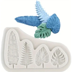 Minik Tropikal Palmiye Yaprakları Silikon Kalıp (S747)