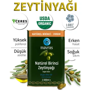 Natürel Birinci Zeytinyağı 2 Lt Soğuk Sıkım 