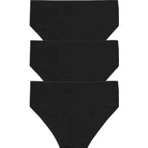 3 Lü Paket Yüksek Bel Slip Külot