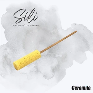 Glitz Ceramila Sili 3024 Çubuklu Rötuş Süngeri Ø30*90MM Uzun Çubuk 27cm