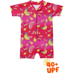 Kidzee Lime Romper Rashguard Upf 40 Korumalı Bebek Mayo