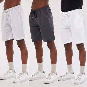 Unisex 3'lü Renkli Basic Şort