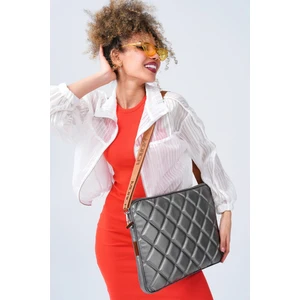 Kapitone Laptop Kılıfı 15.6 & 16 Inç Gri